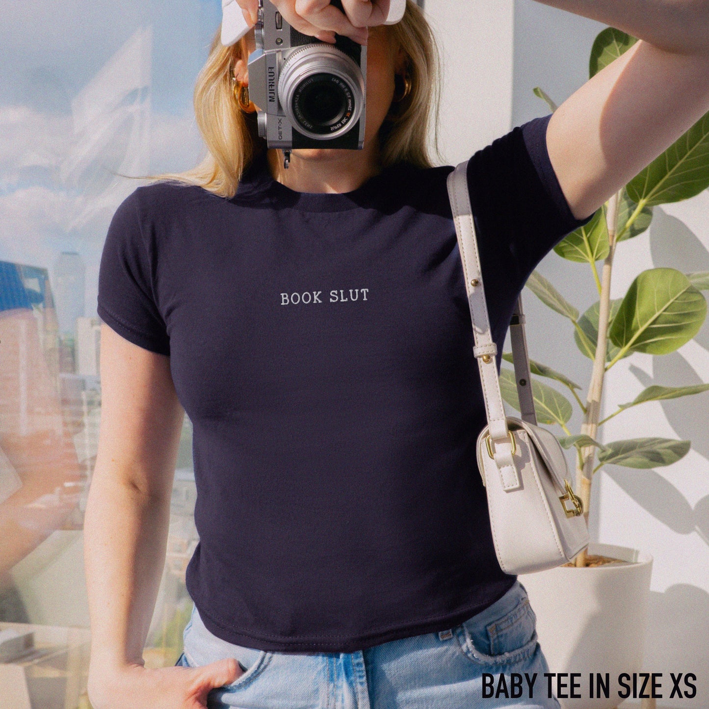 Book Slut Embroidered Baby Tee