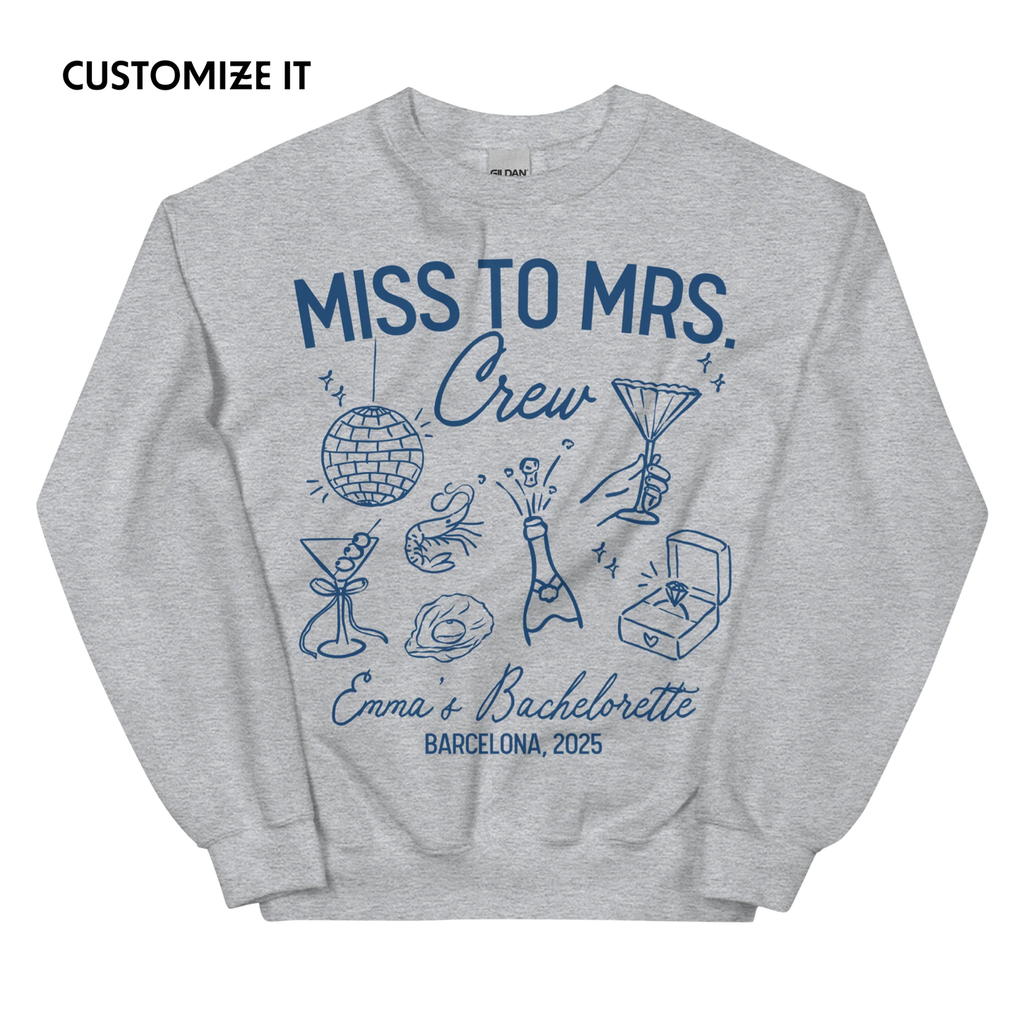 CUSTOM Bachelorette Party Trip Sweatshirt