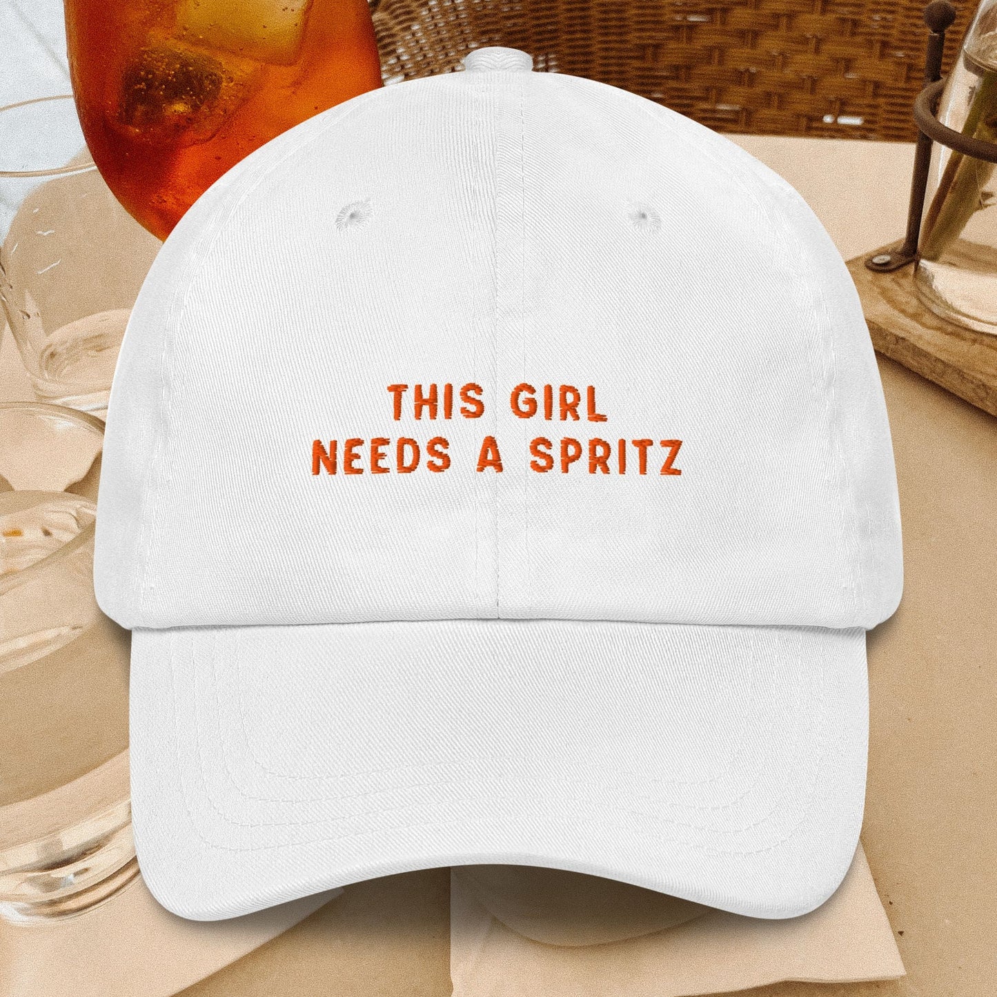 This Girl Needs a Spritz Embroidered Dad Hat