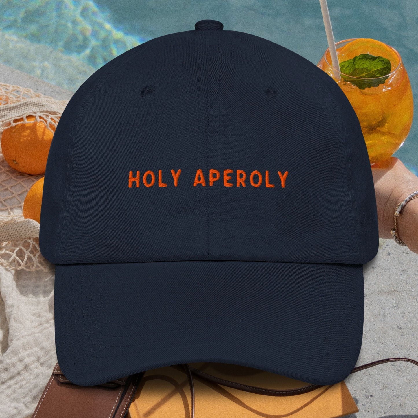 Holy Aperoly Aperol Spritz Embroidered Cap
