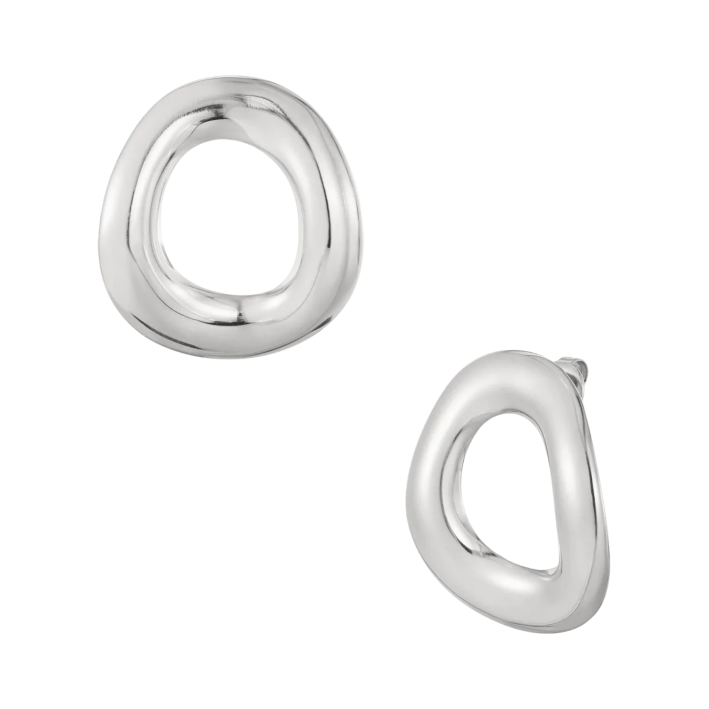 Bold Round Stud Earrings