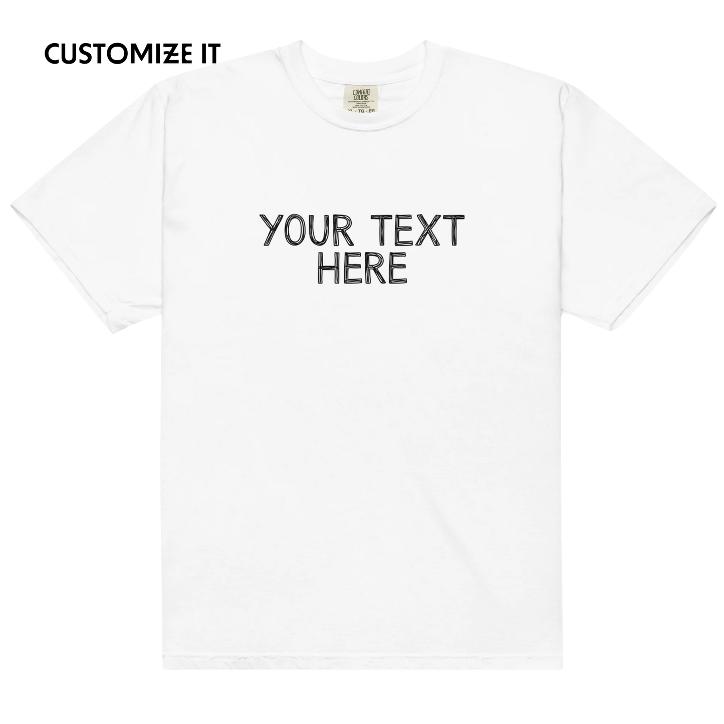 CUSTOM Your Text Scribbles Classic T-Shirt