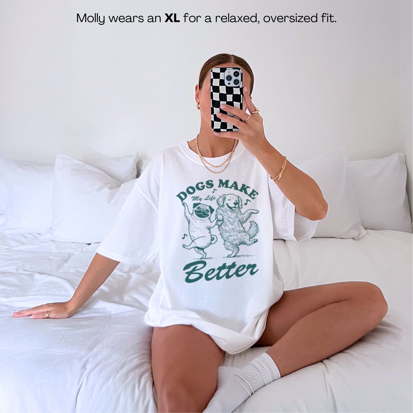 Dogs Make My Life Better Premium T-Shirt