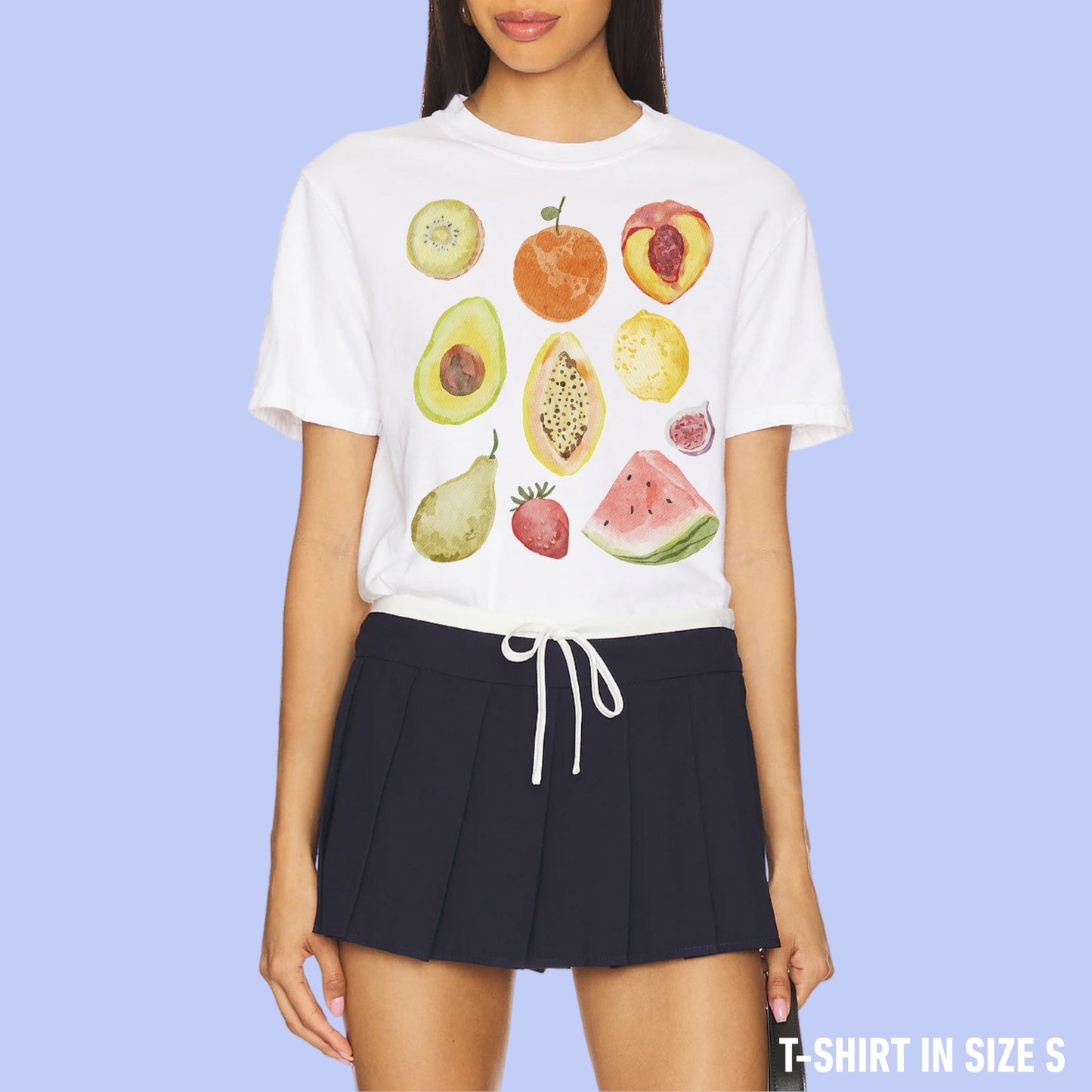 Eat Your Fruits Watercolor Premium T-Shirt