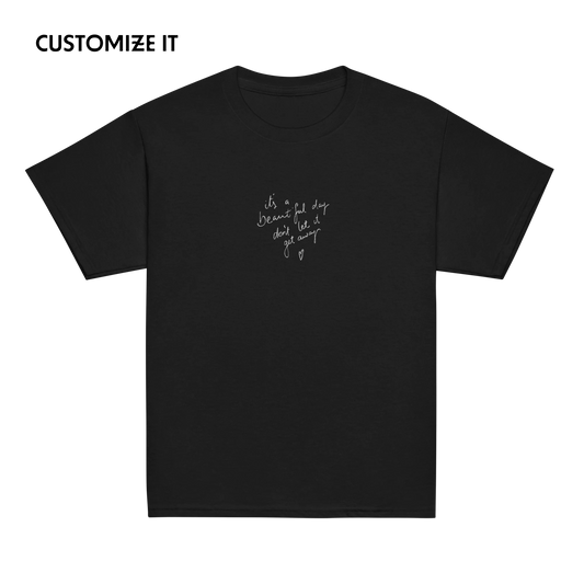 CUSTOM Your Handwriting Note Embroidered Baby Tee