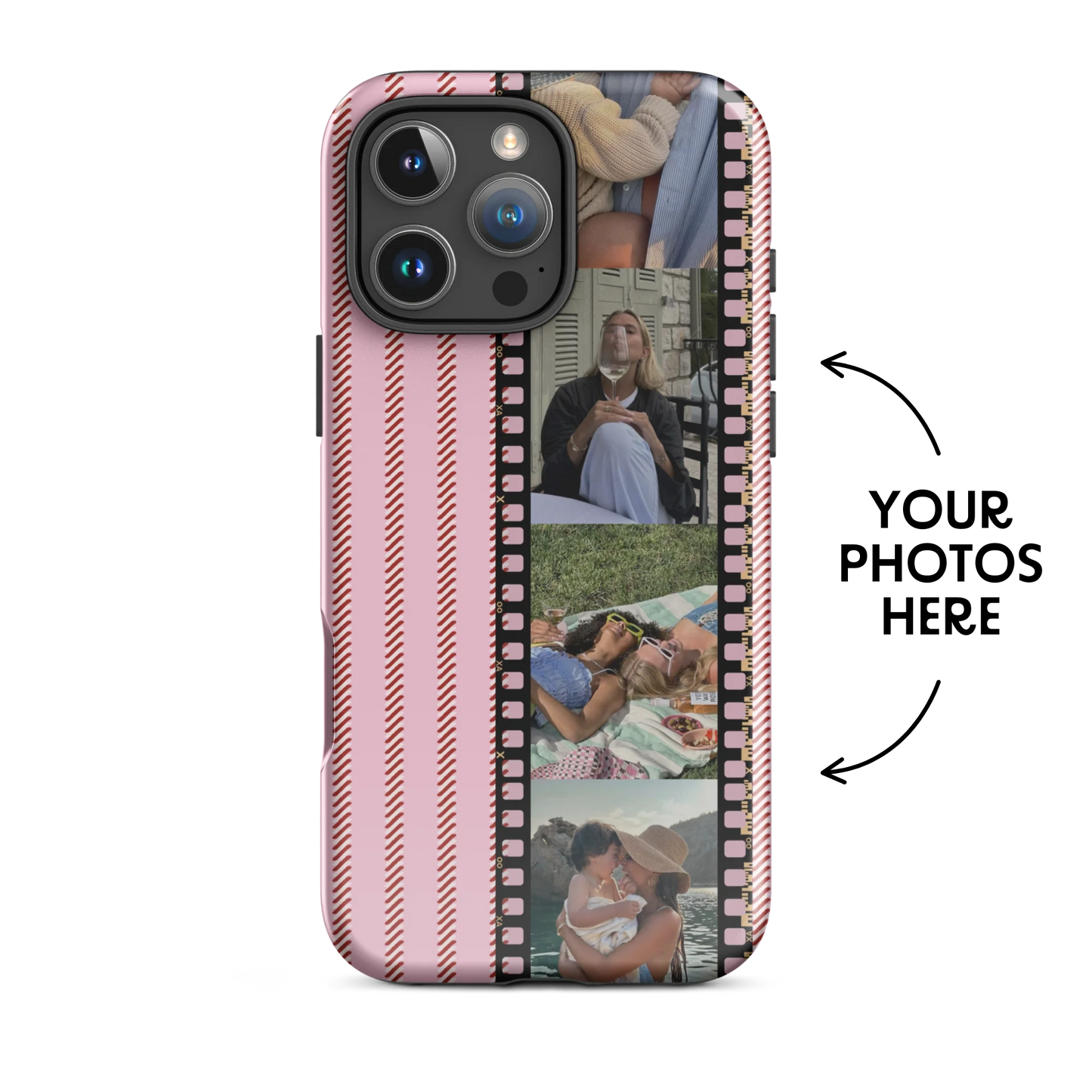 CUSTOM PHOTO Crimson Crush Aesthetic iPhone Case