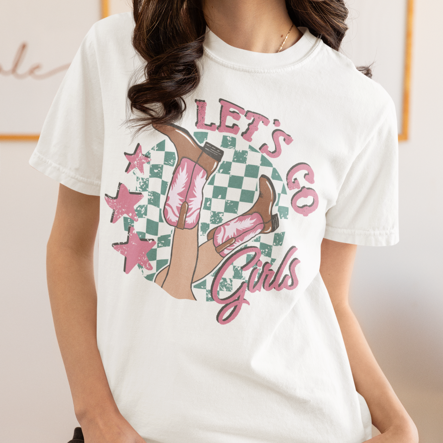 Let's Go Girls Cowgirl Premium T-Shirt