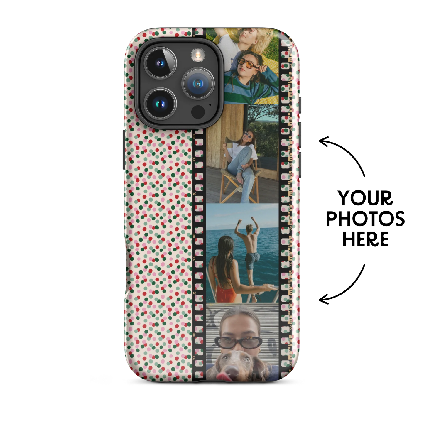 CUSTOM PHOTO Polkadot Sprinkle Aesthetic iPhone Case