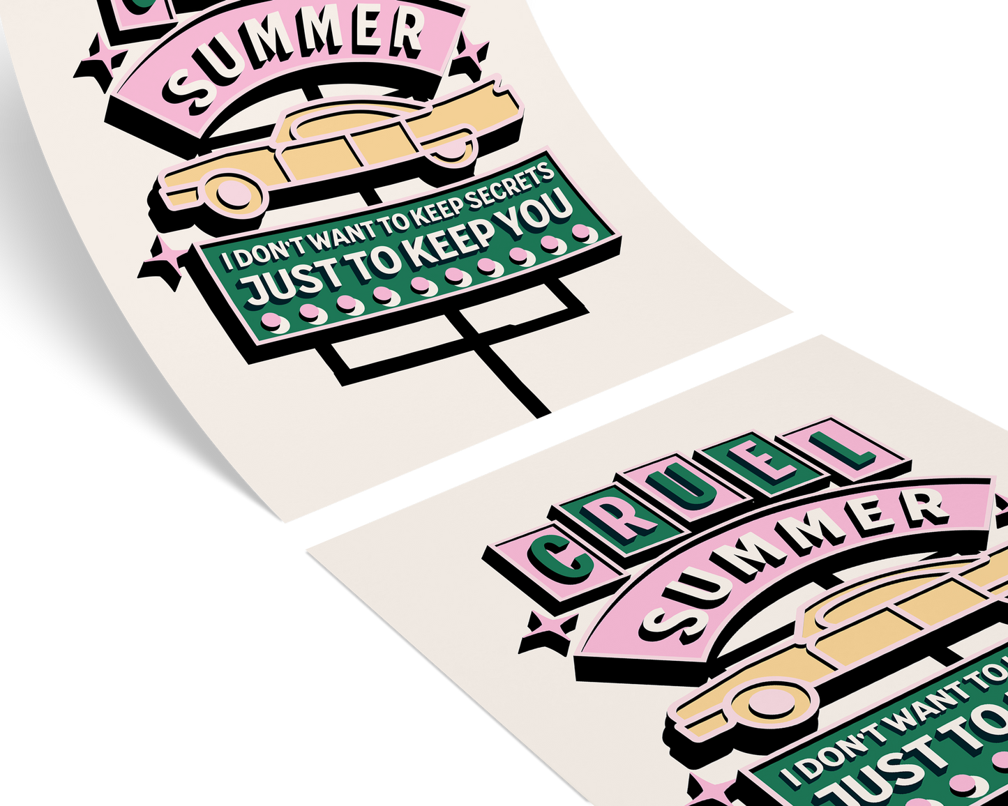 Cruel Summer Taylor Swift Poster