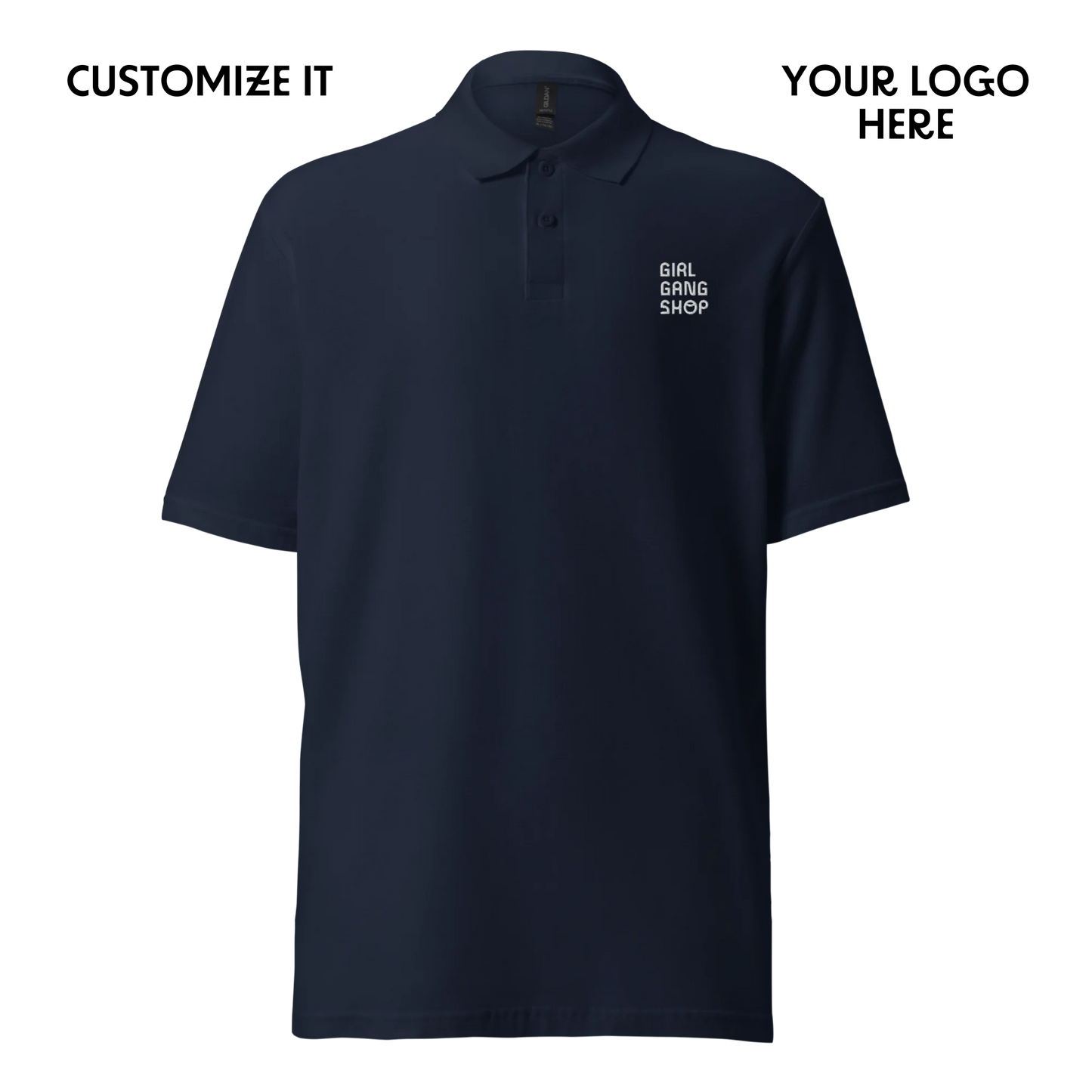 CUSTOM YOUR LOGO Embroidered Polo Shirt