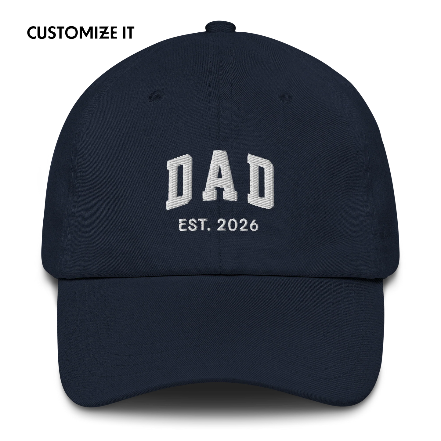 CUSTOM YEAR Dad to Be Embroidered Cap