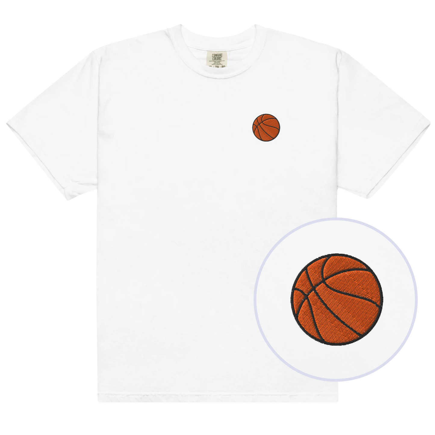 Basketball Embroidered Premium T-Shirt