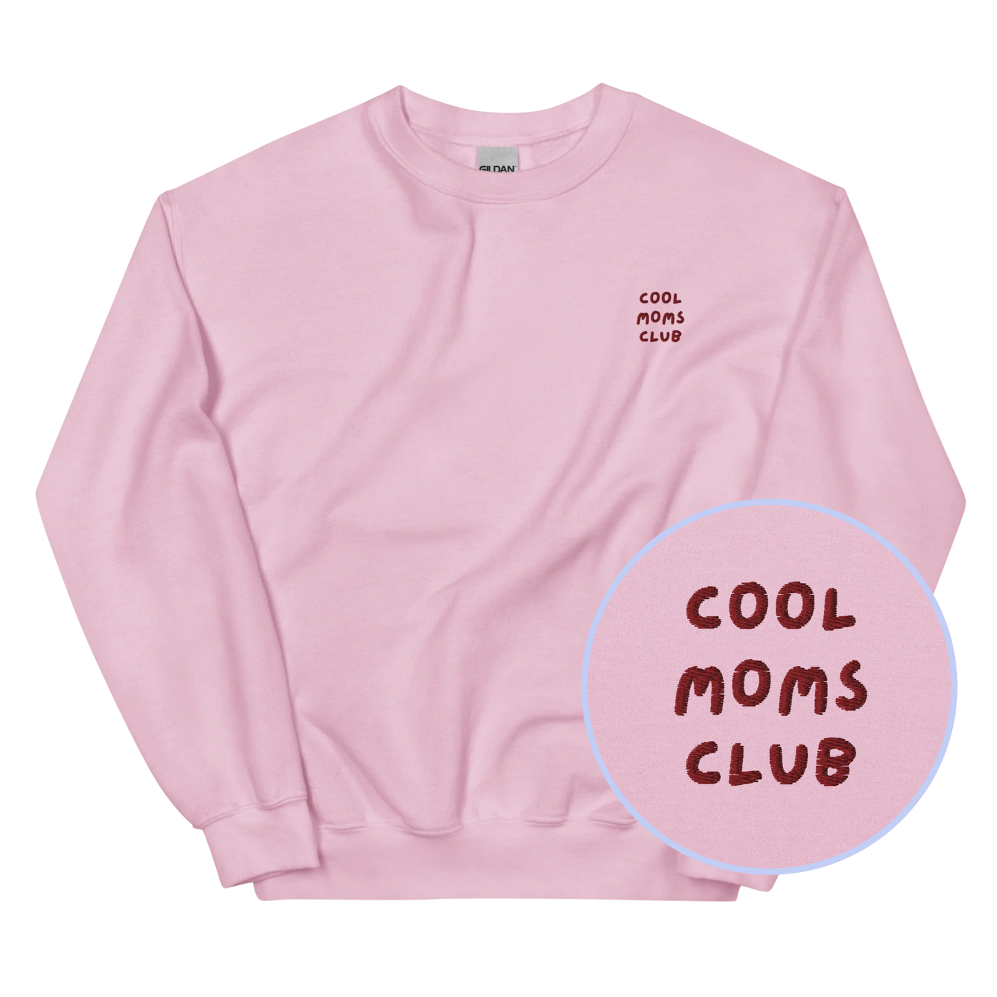 Cool Moms Club Embroidered Sweatshirt