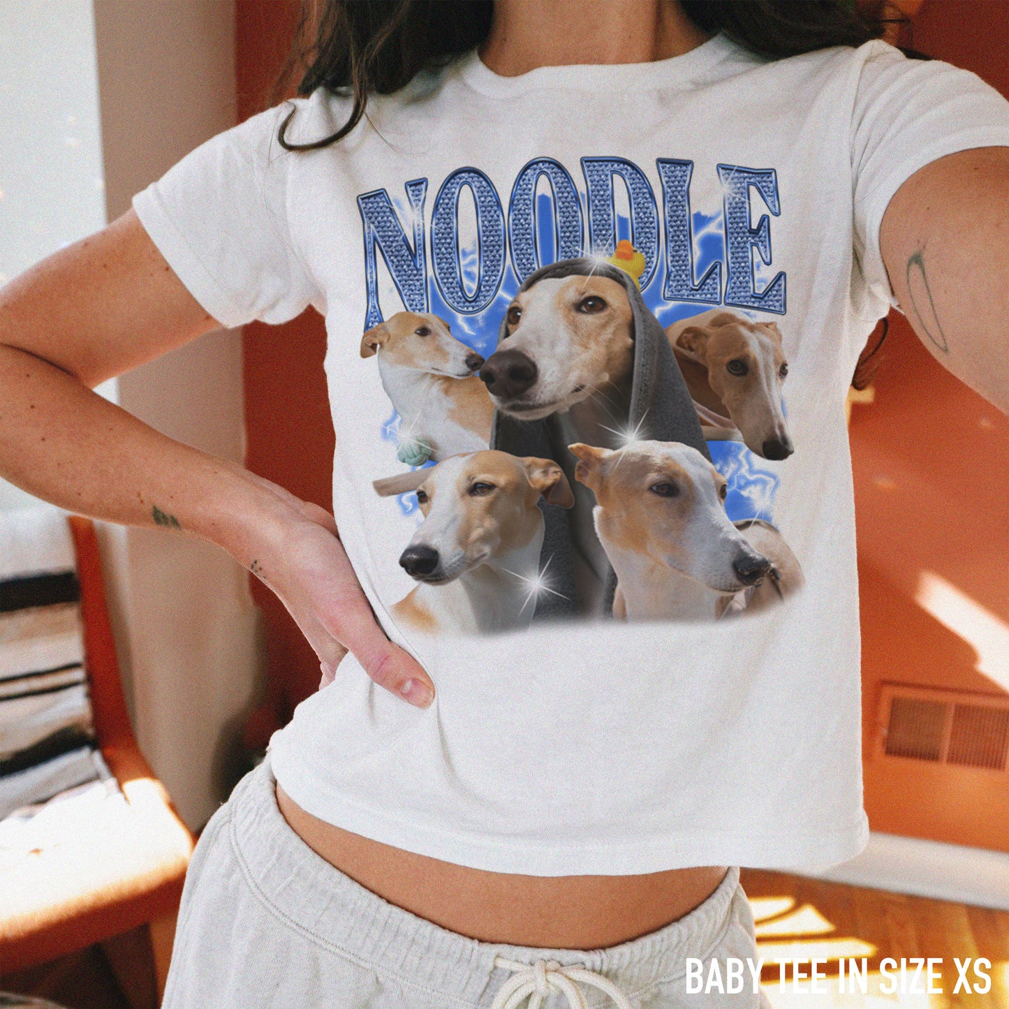 Create Your Own Custom Bling Pet Bootleg Baby Tee