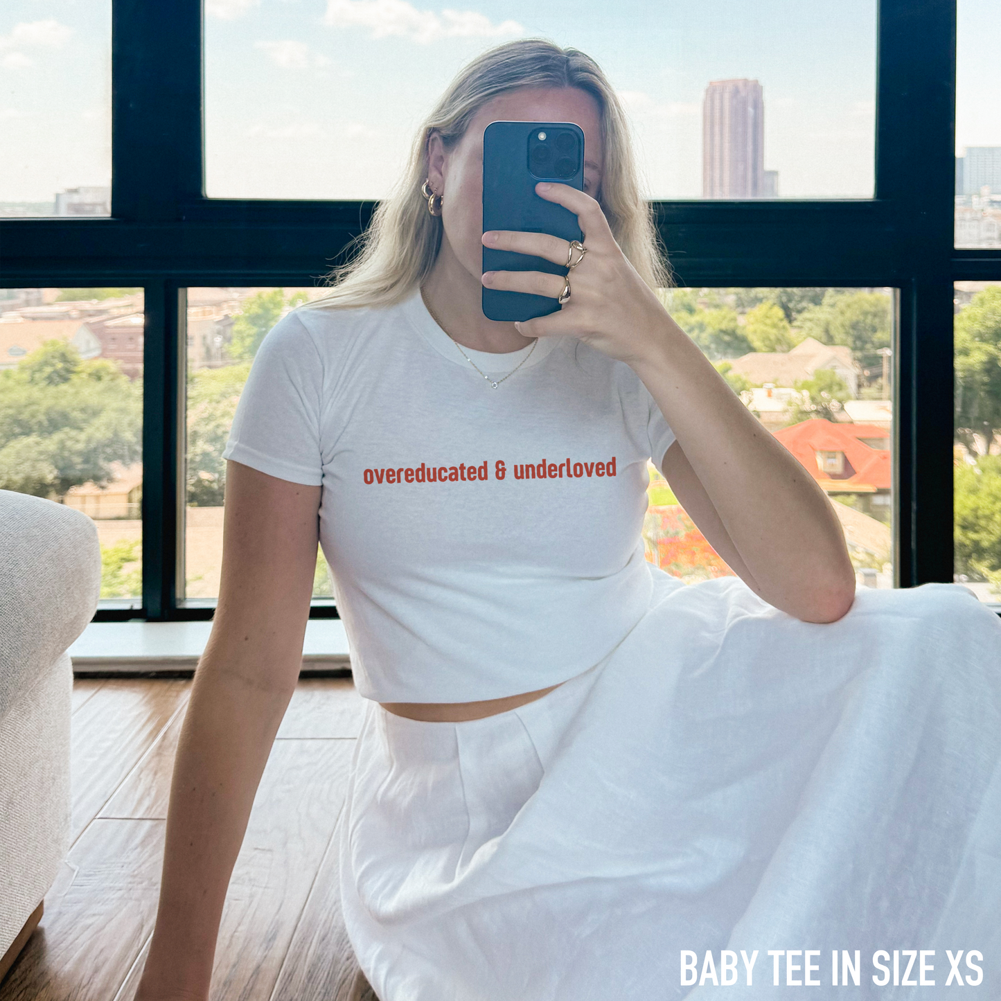 Overeducated & Underloved Baby Tee