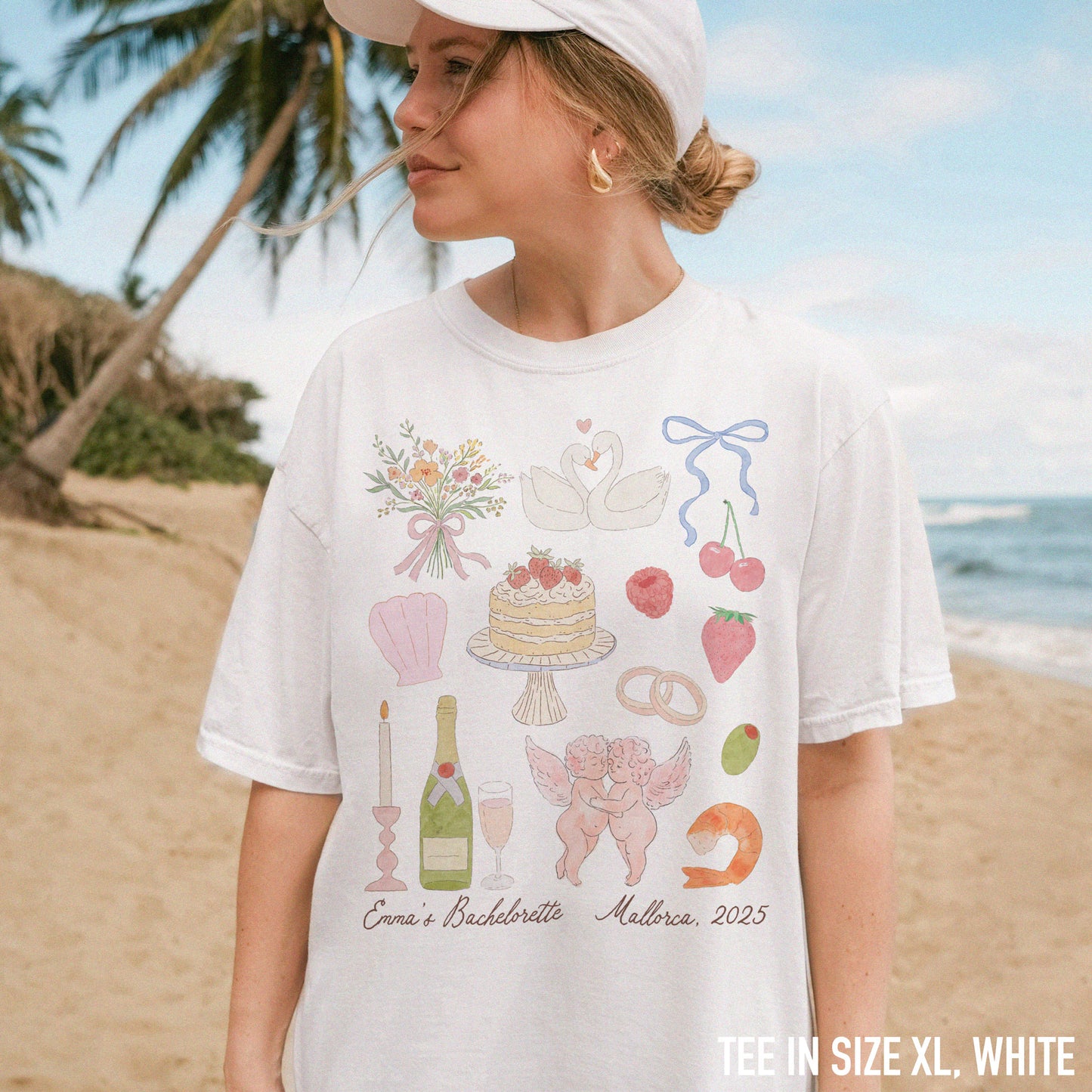 CUSTOM Bachelorette Party Trip Watercolor Classic T-Shirt