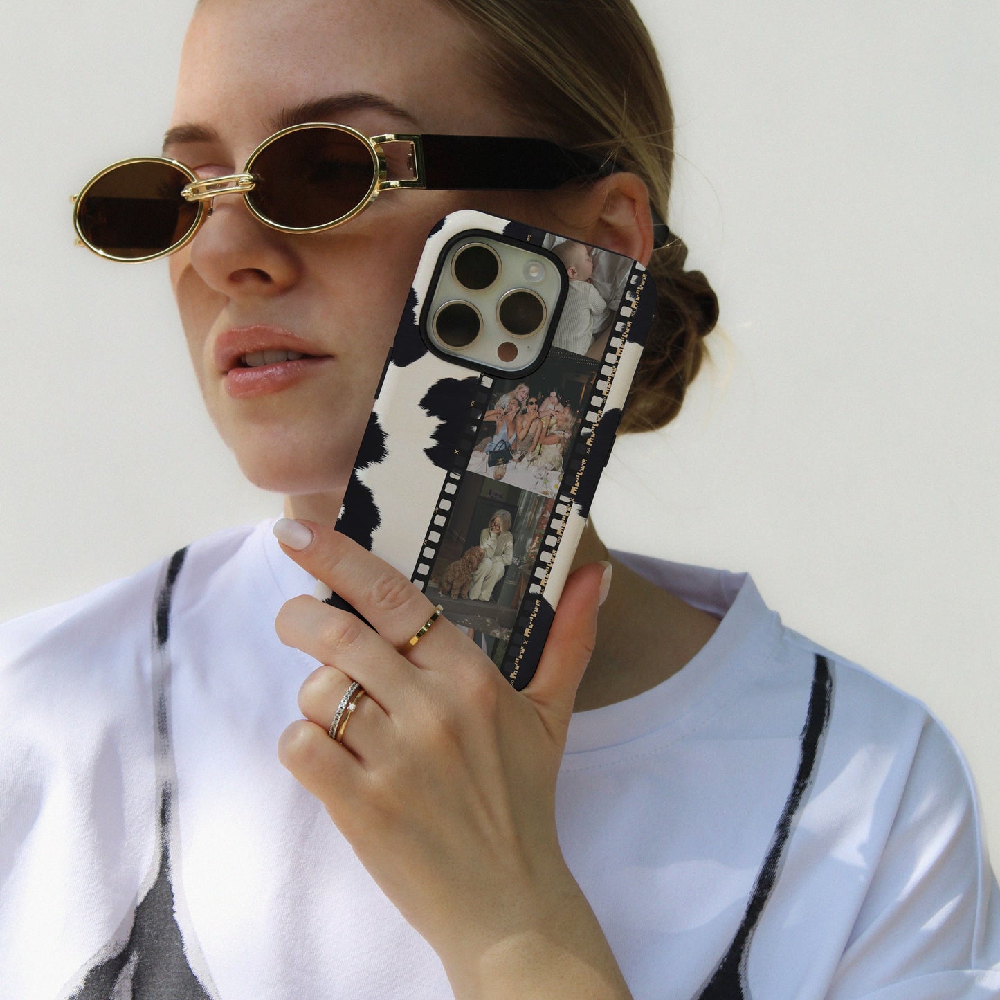 CUSTOM PHOTO Cow Print Aesthetic iPhone Case