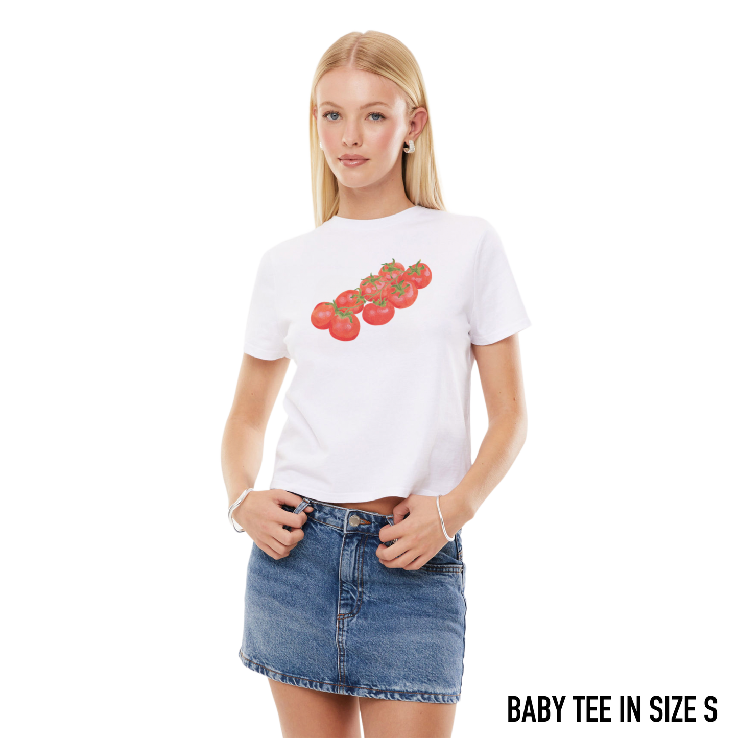 Tomato Girl Watercolor Baby Tee