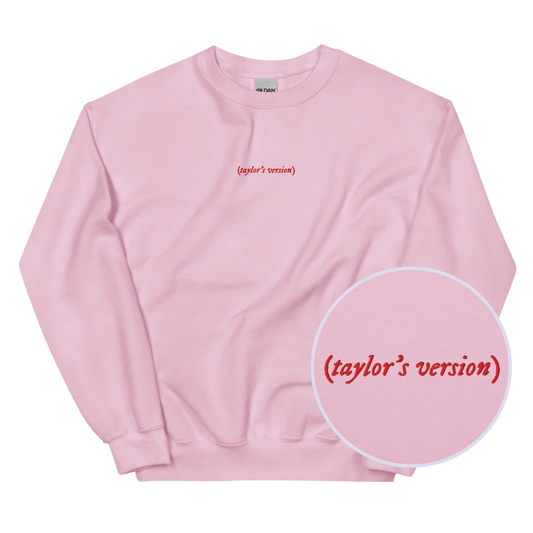 taylor's version Embroidered Sweatshirt