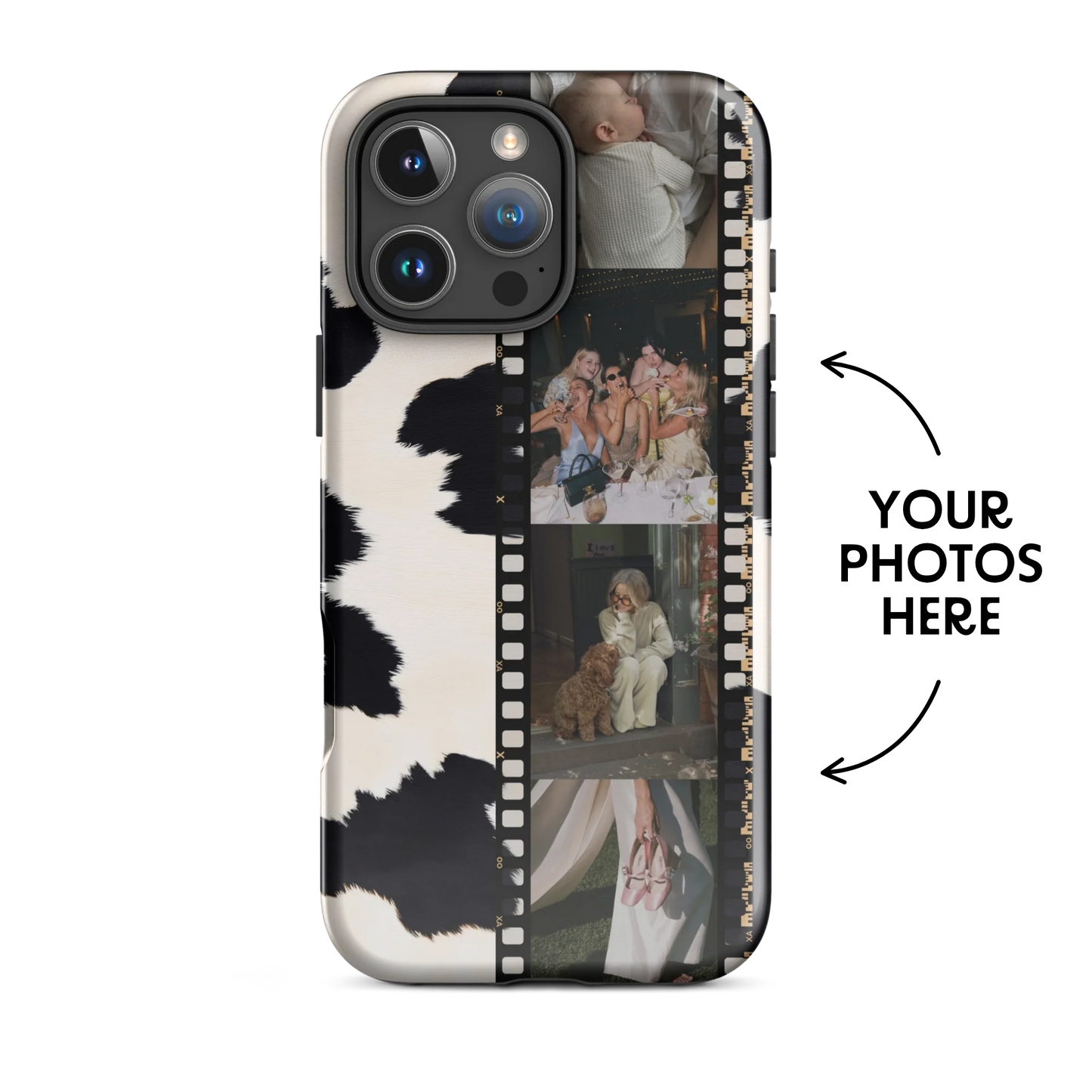 CUSTOM PHOTO Cow Print Aesthetic iPhone Case