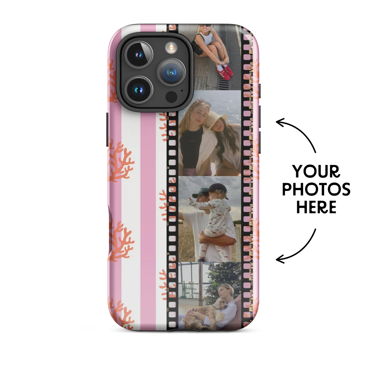 CUSTOM PHOTO Coral Crush Aesthetic iPhone Case