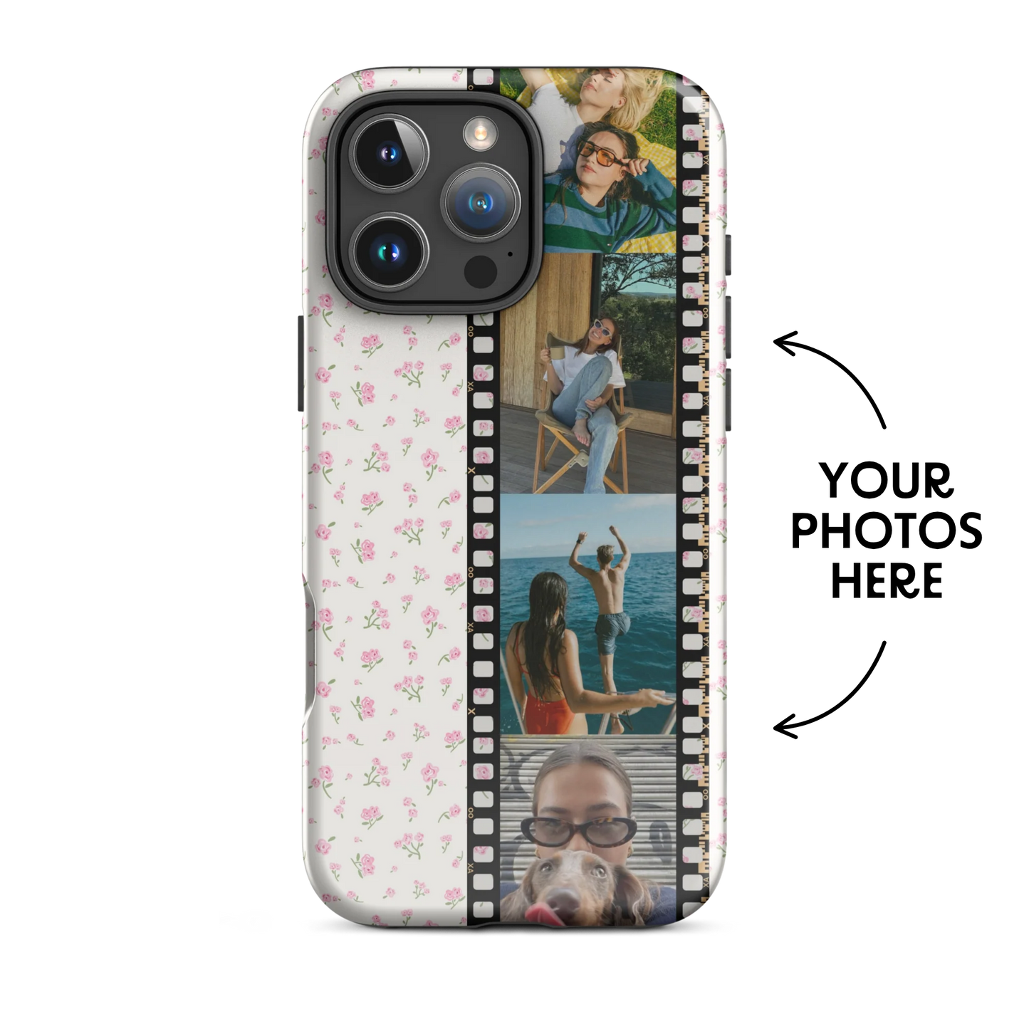 CUSTOM PHOTO Tiny Bloom Pink Aesthetic iPhone Case