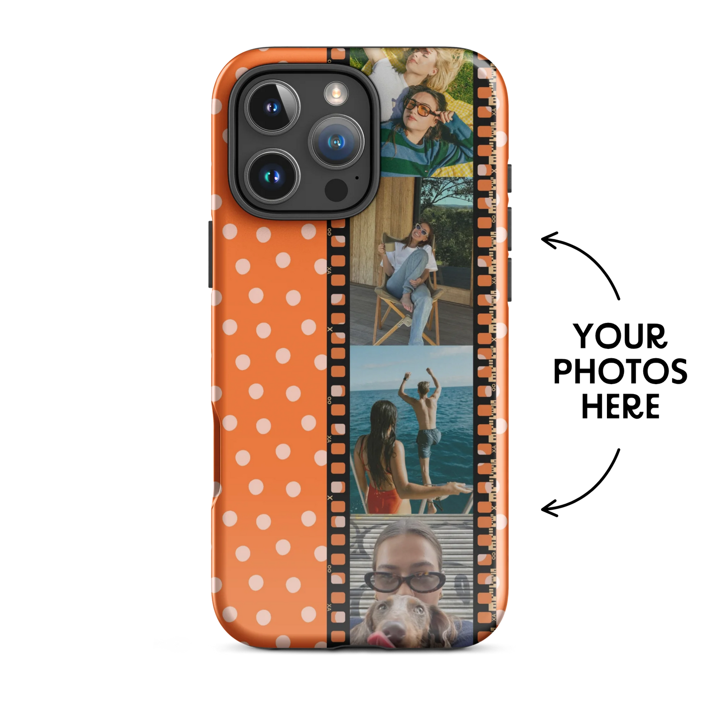 CUSTOM PHOTO Dot Dot Juice Aesthetic iPhone Case