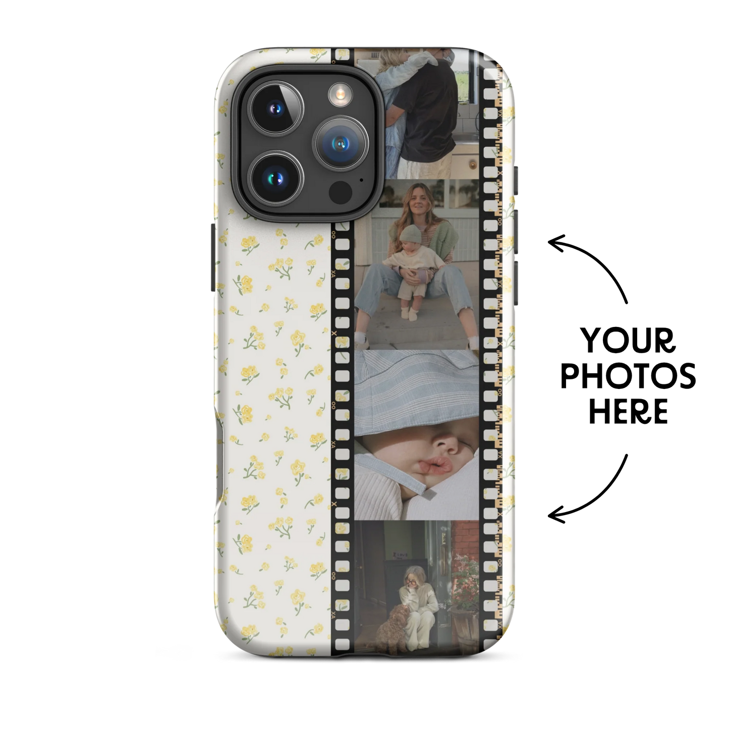 CUSTOM PHOTO Tiny Bloom Yellow Aesthetic iPhone Case