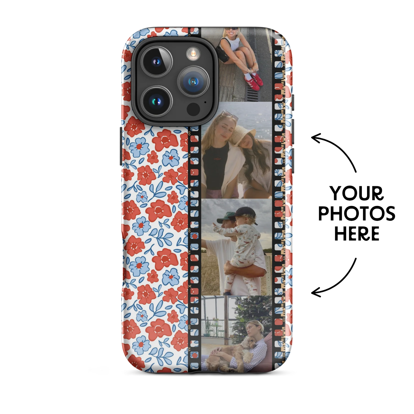 CUSTOM PHOTO Floral Picnic Aesthetic iPhone Case