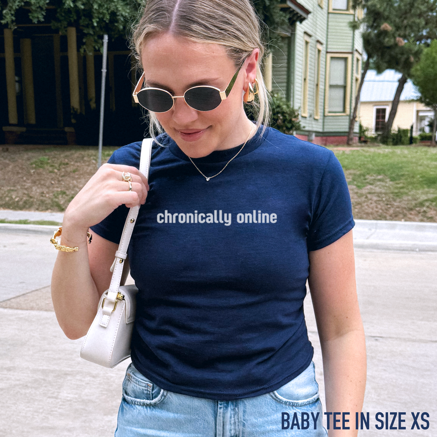 Chronically Online Baby Tee