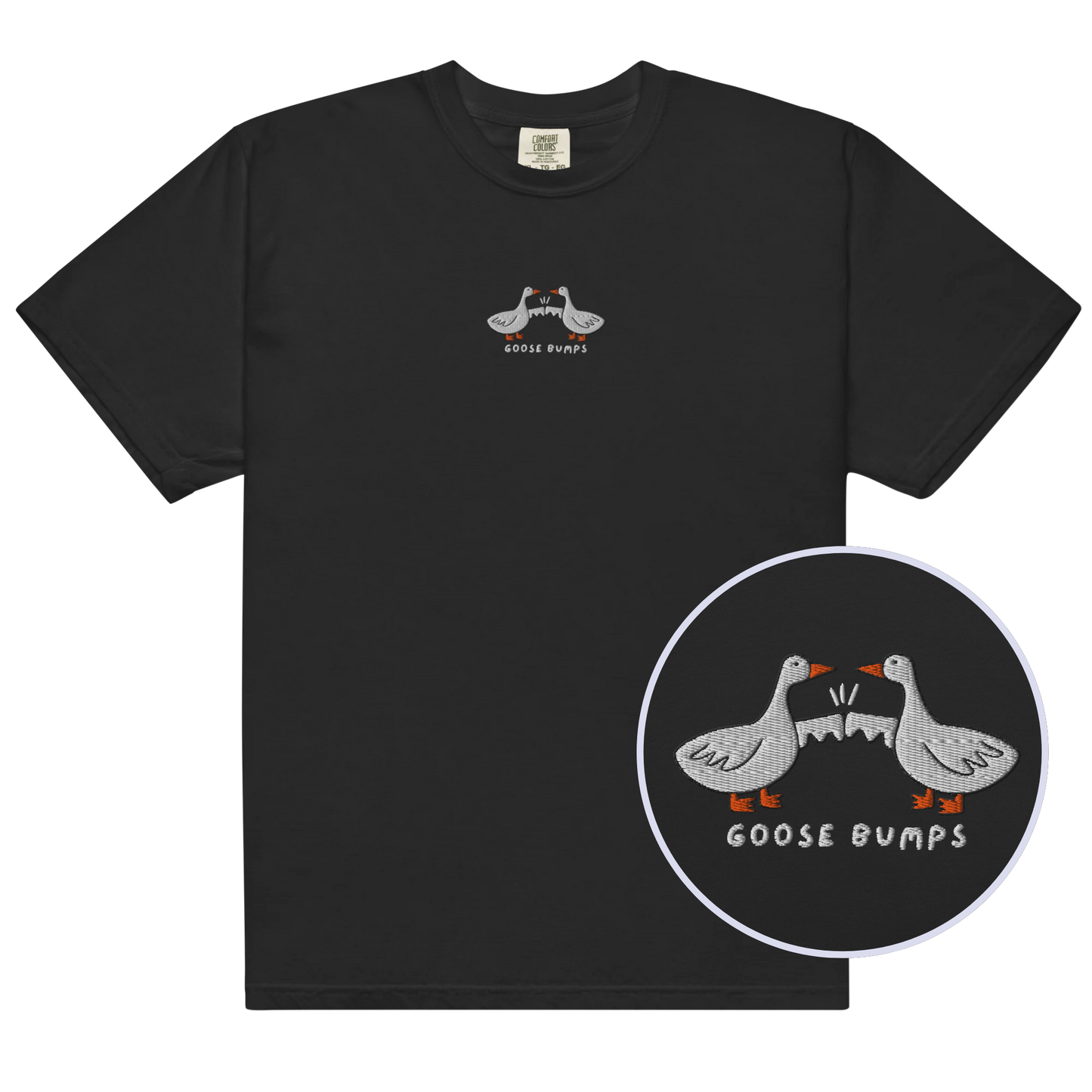 Goose Bumps Embroidered Premium T-Shirt