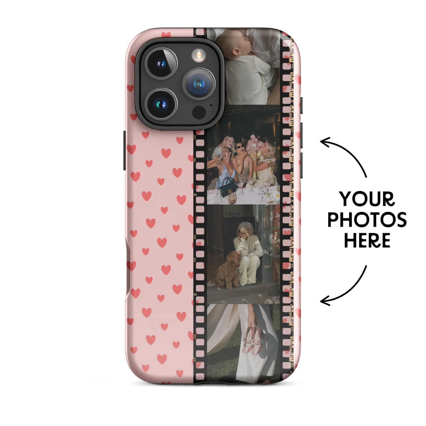 CUSTOM PHOTO Heart Full of You Aesthetic iPhone Case