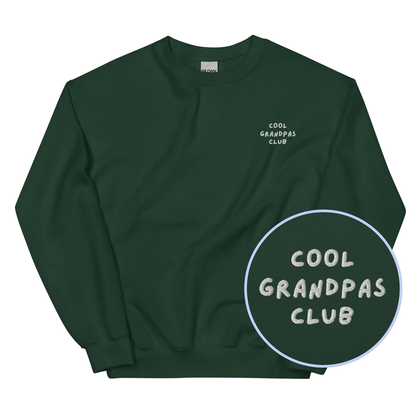 Cool Grandpas Club Embroidered Sweatshirt