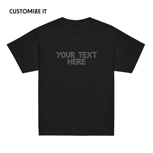CUSTOM Your Text Outline Baby Tee