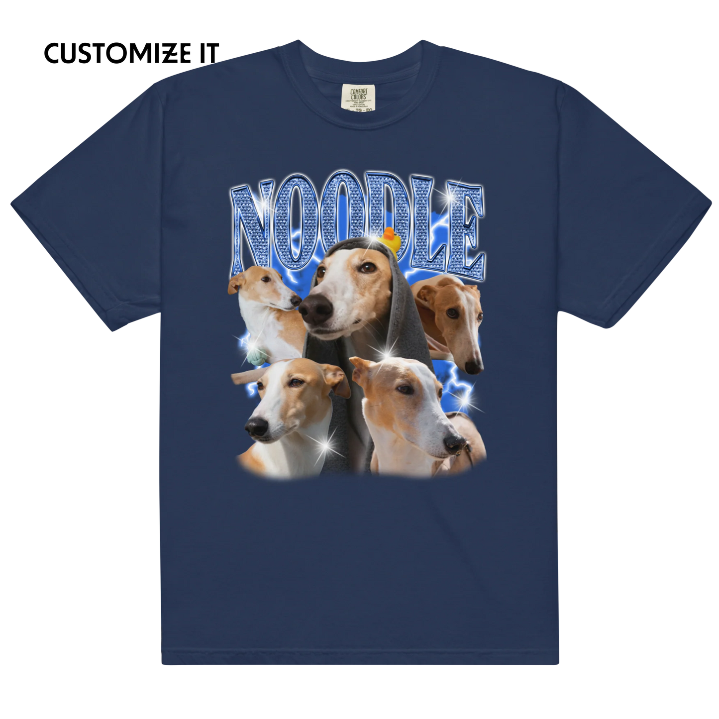 Create Your Own Custom Bling Pet Bootleg T-Shirt