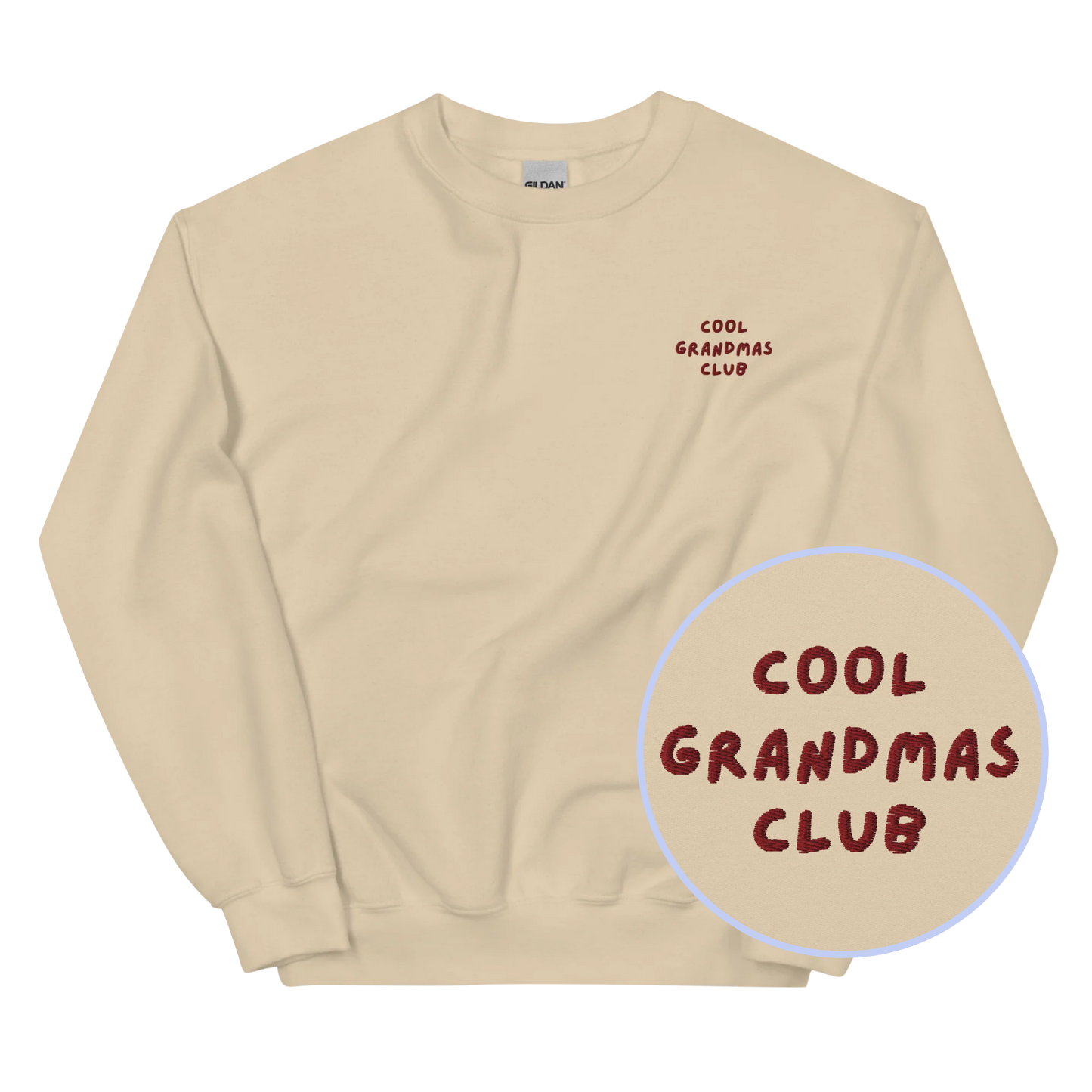 Cool Grandmas Club Embroidered Sweatshirt