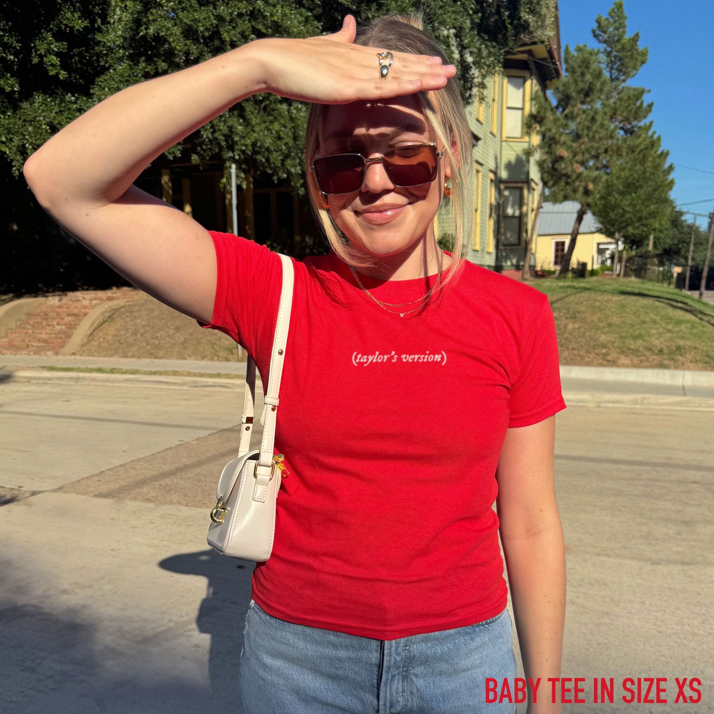 taylor's version Embroidered Baby Tee