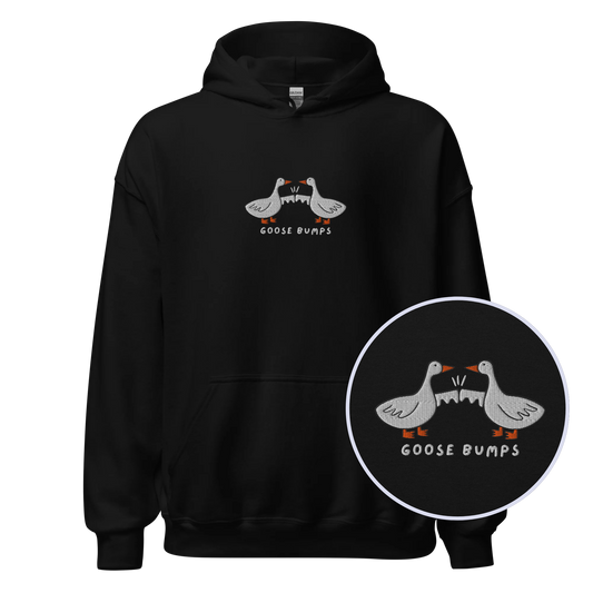Goose Bumps Embroidered Hoodie