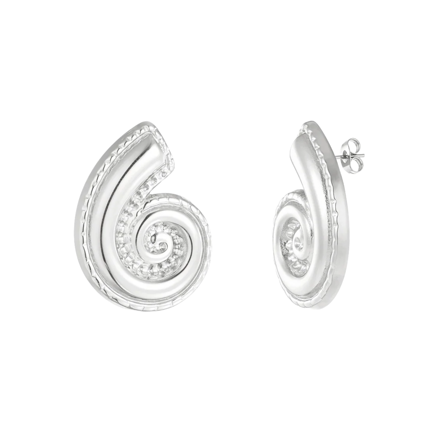 Twisted Shell Stud Earrings