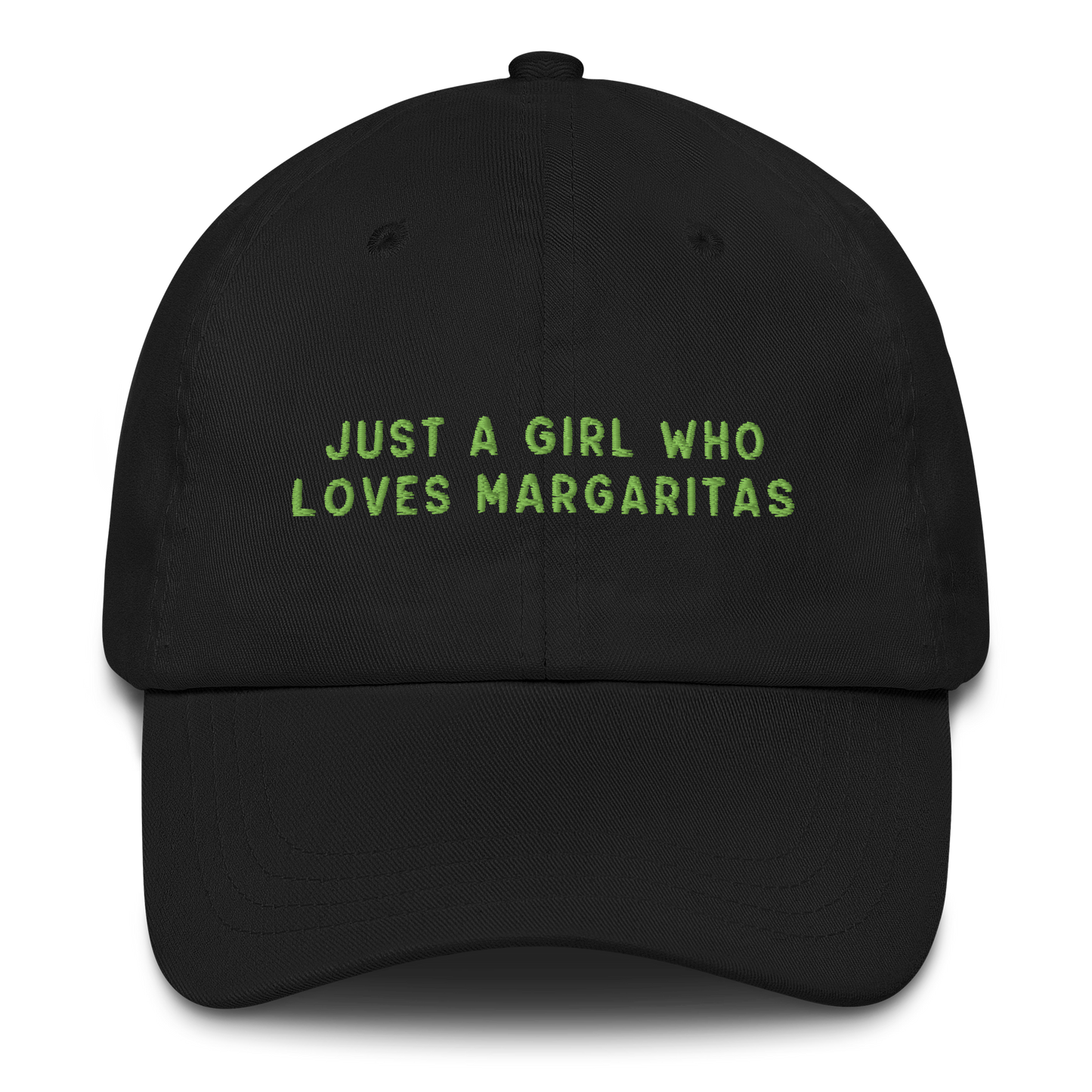 Just A Girl Who Loves Margaritas Embroidered Cap