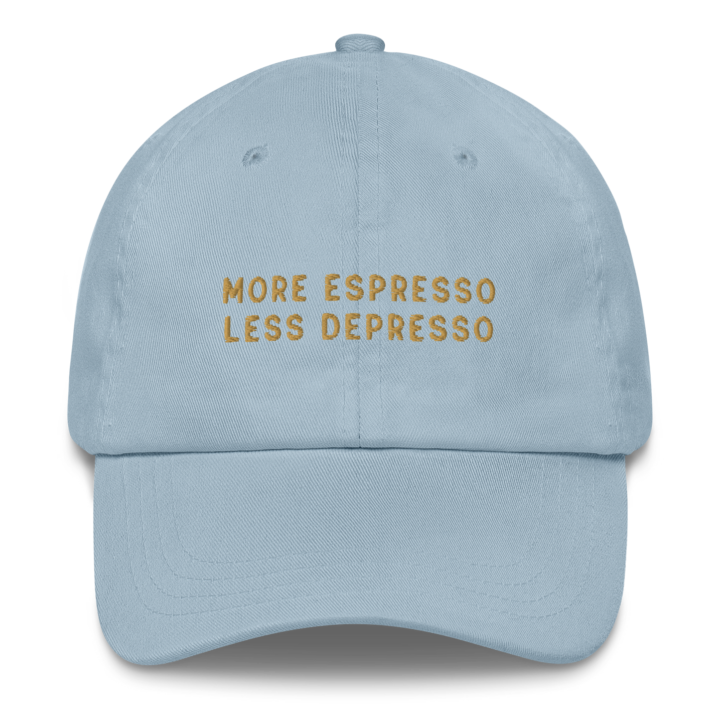 More Espresso Less Depresso Embroidered Cap