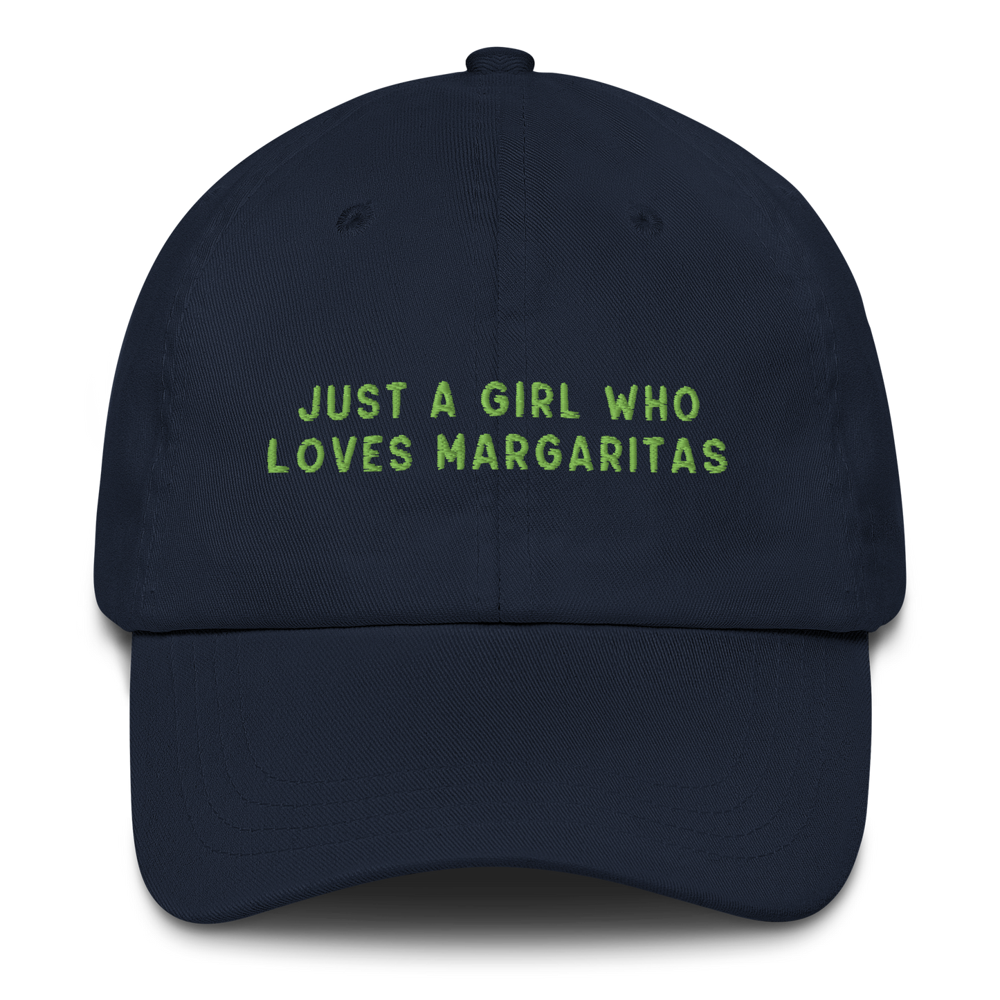 Just A Girl Who Loves Margaritas Embroidered Cap