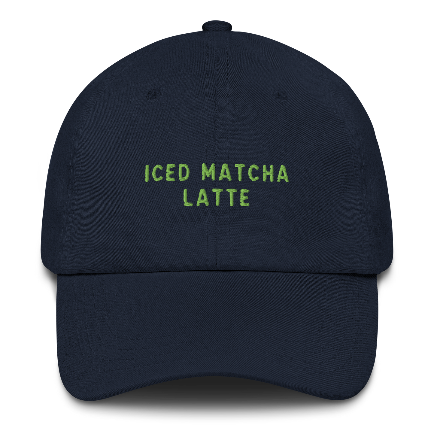 Iced Matcha Latte Embroidered Cap