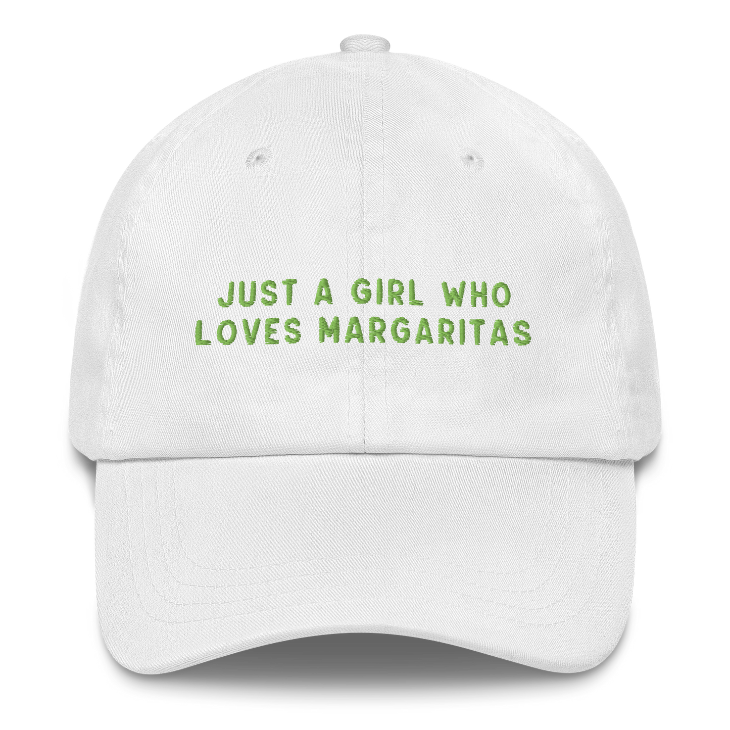 Just A Girl Who Loves Margaritas Embroidered Cap
