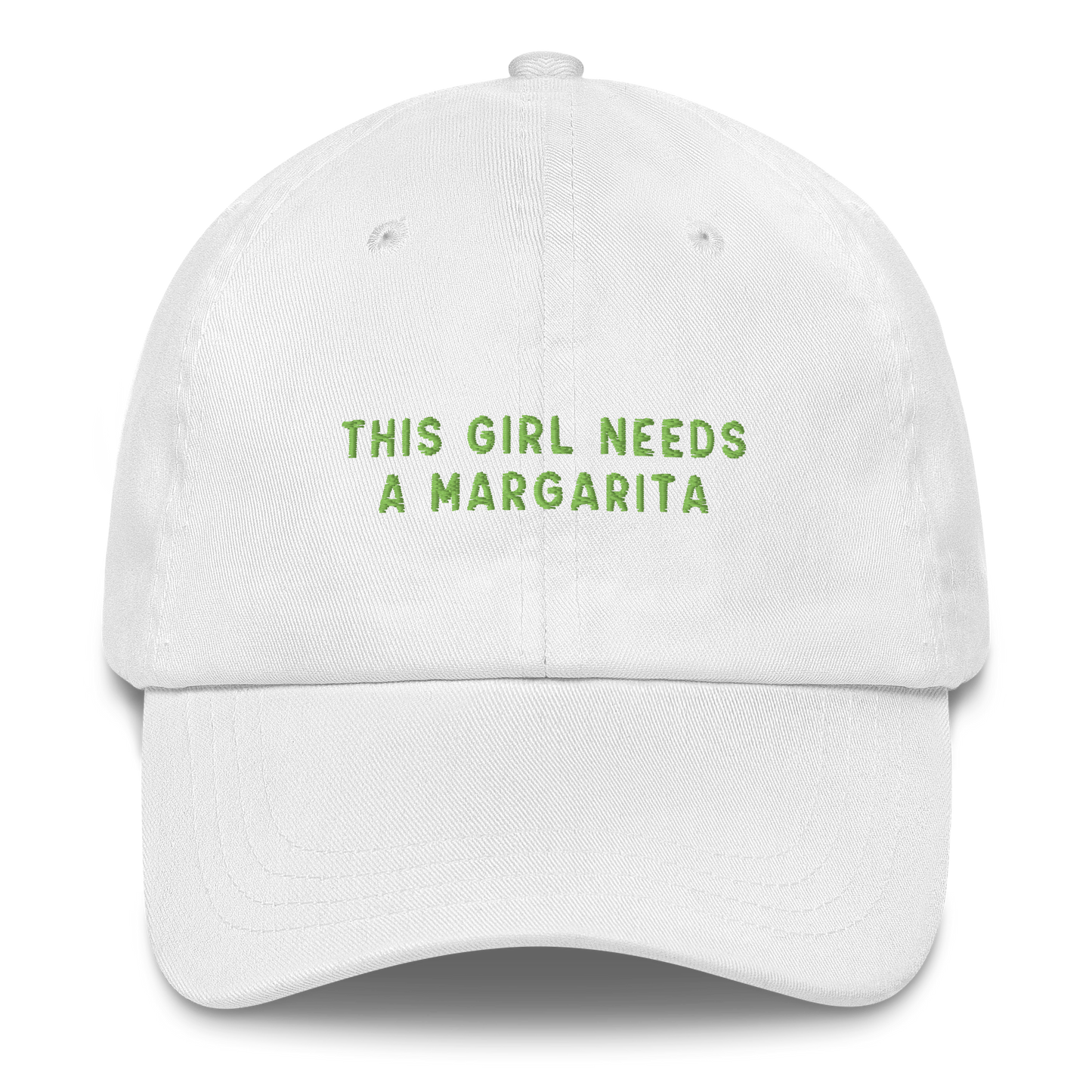 This Girl Needs A Margarita Embroidered Dad Hat