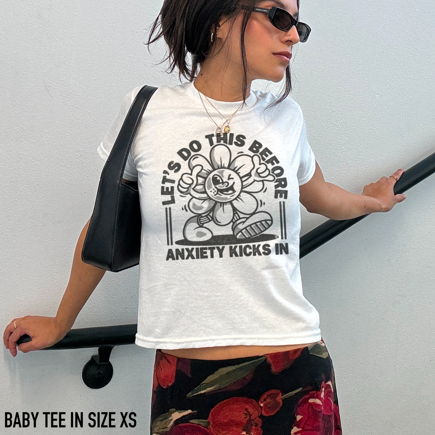 Let's Do This Anxiety Kicks In Baby Tee