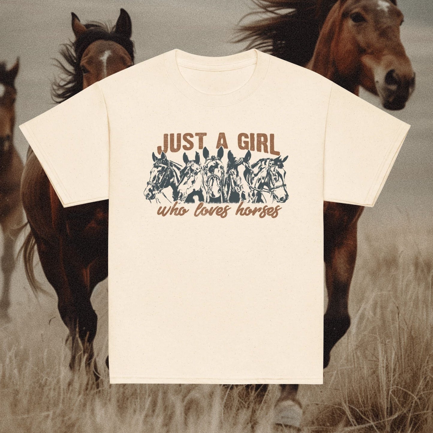 Just a Girl Who Loves Horses Baby Tee