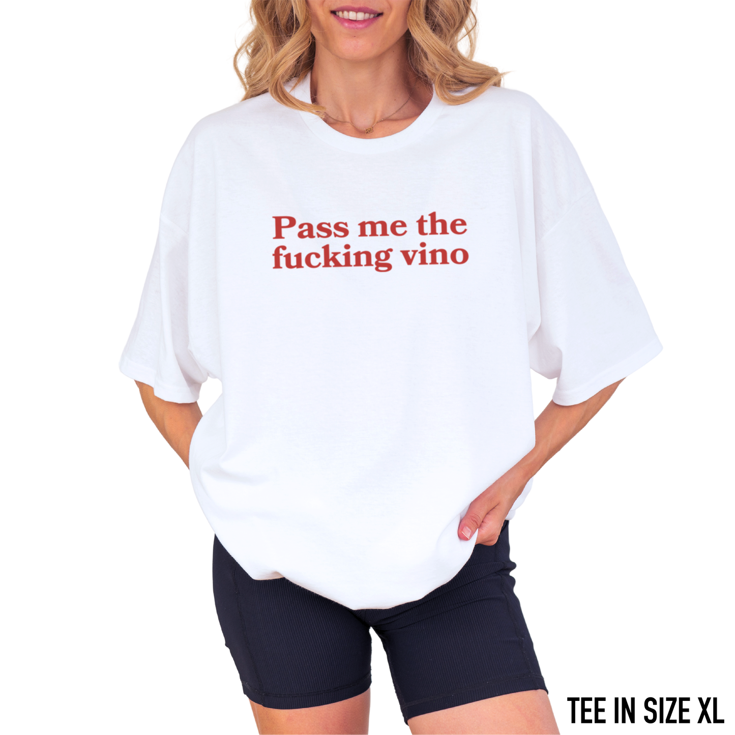 Pass Me The Fucking Vino Premium T-Shirt