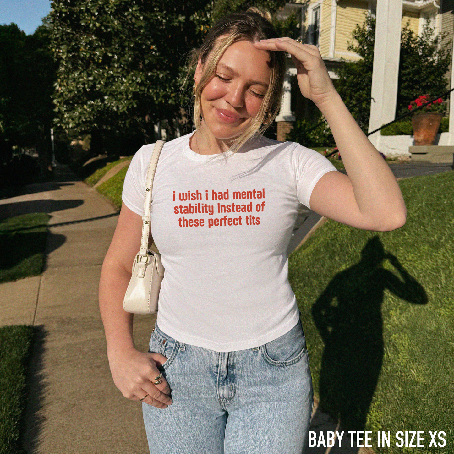 Mental Stability Instead Perfect Tits Baby Tee