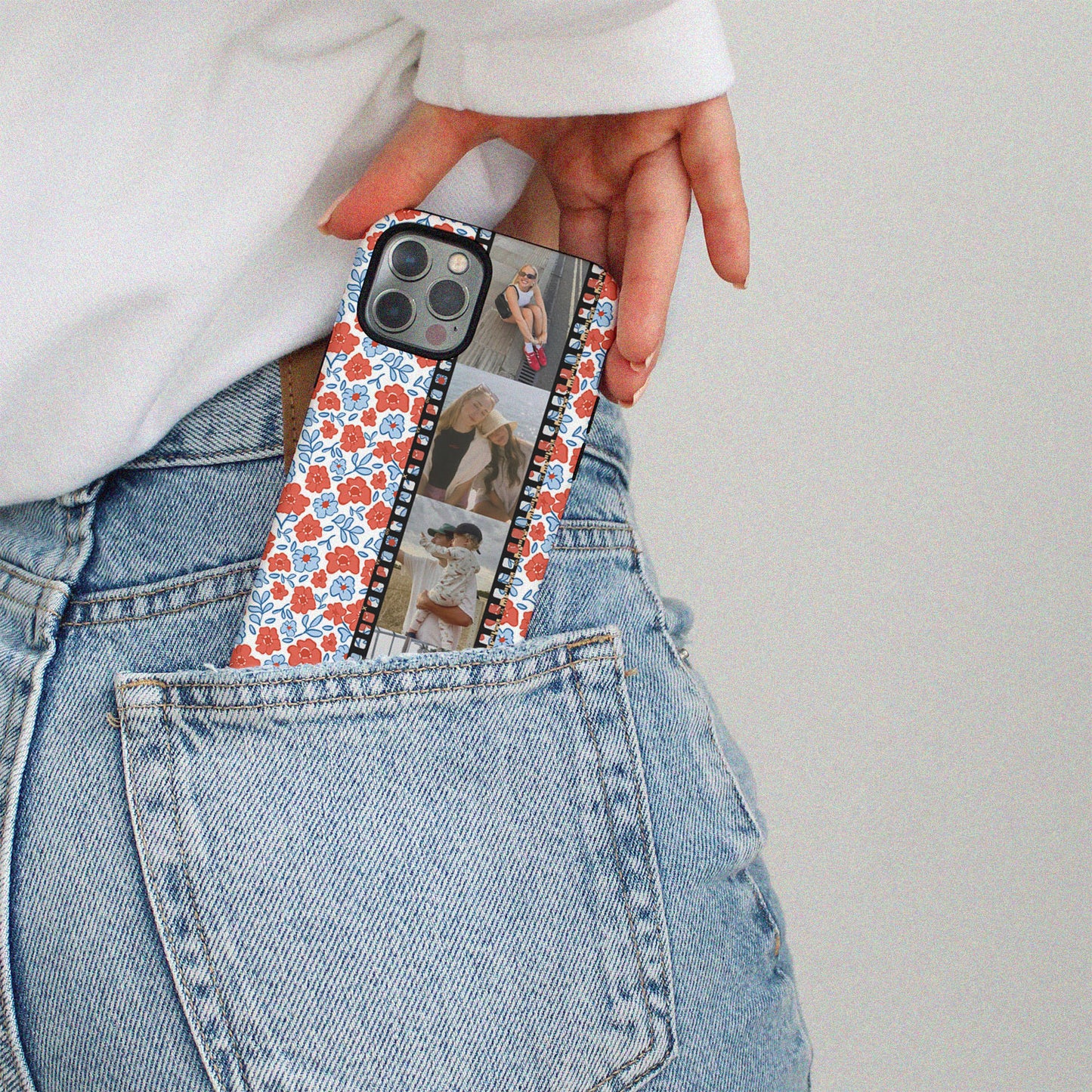 CUSTOM PHOTO Floral Picnic Aesthetic iPhone Case